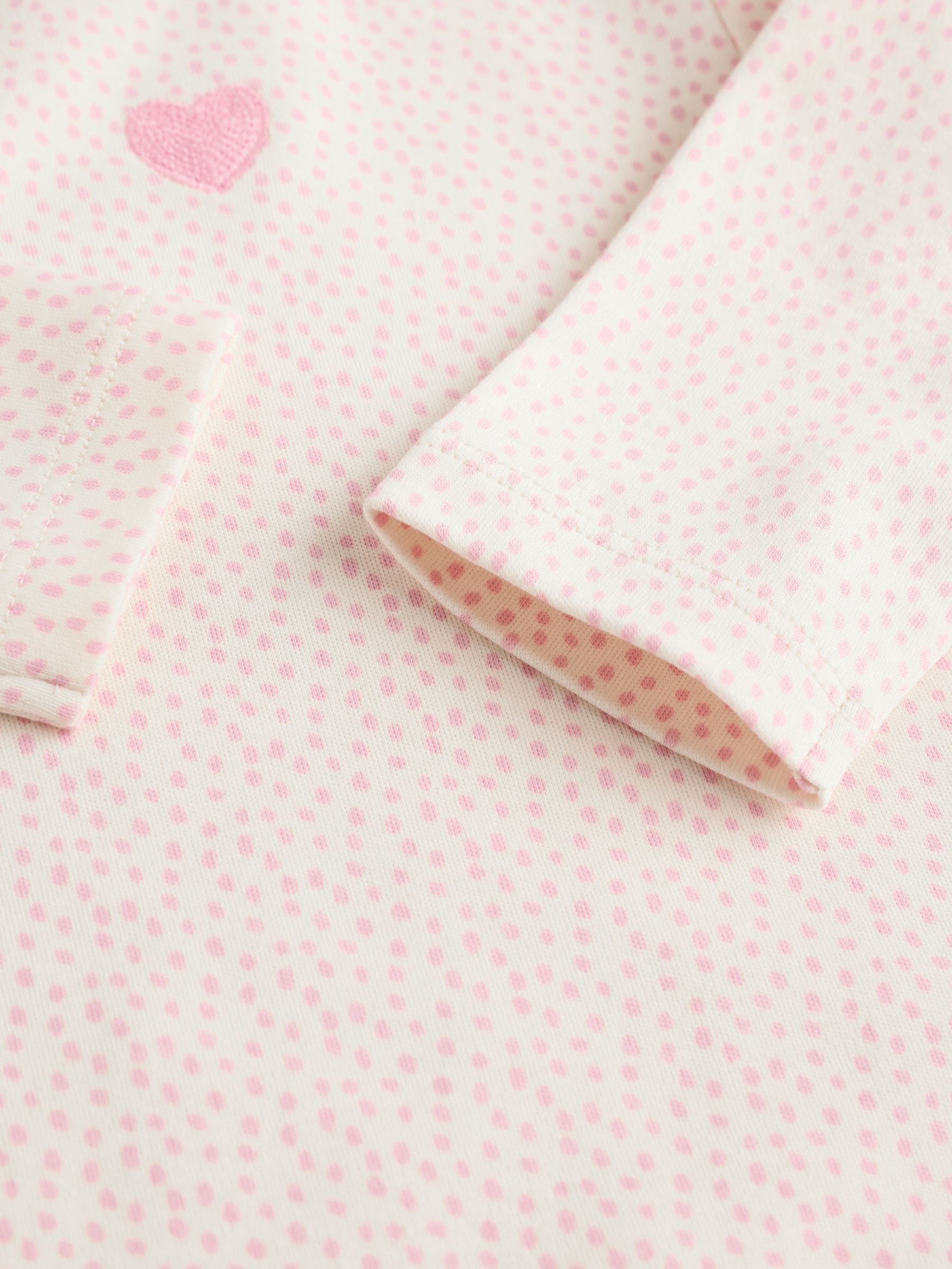 Roze - Set van 5 rompers met lange mouwen