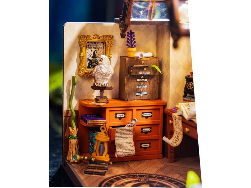 RoboTime Bausatz The Magic Study 267-teilig 3D-Puzzle aus lasergeschnittenen Holzteilen