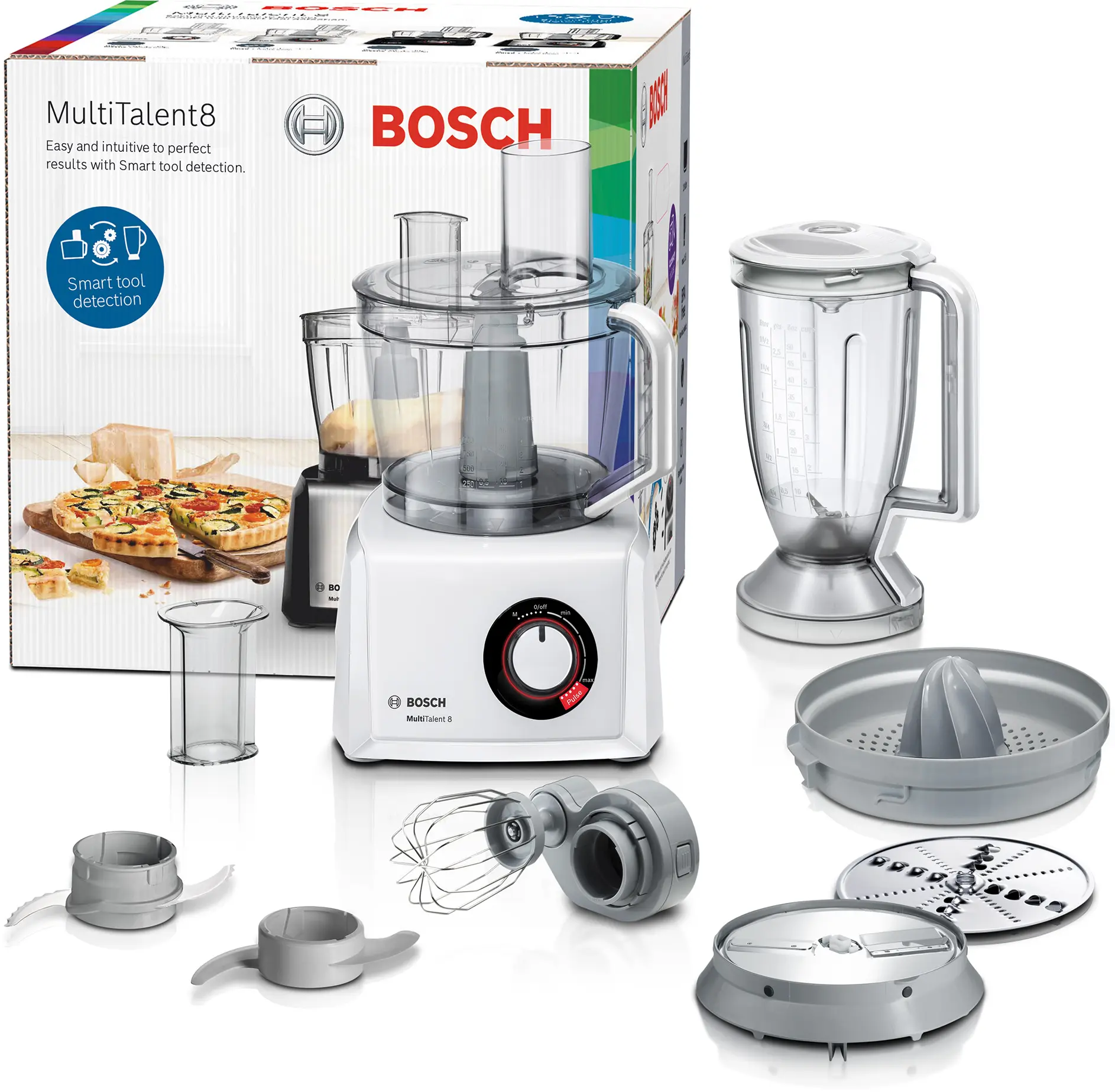 Food processor MultiTalent 8 1100 W Wit, Wit MC812W620
