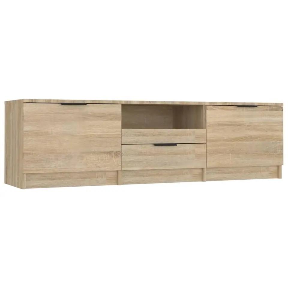 vidaXL - Tv-kast - Bruin - Bewerkt hout