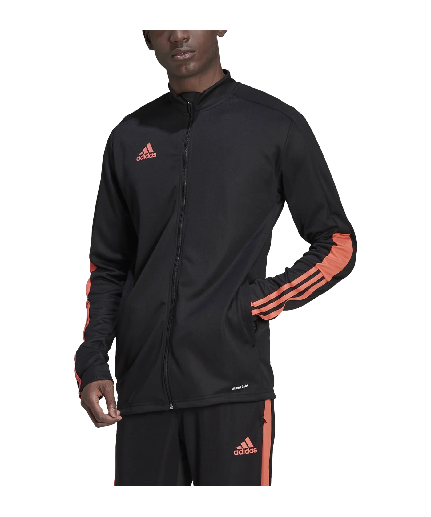 adidas Tiro Essentials Trainingsjacke Schwarz