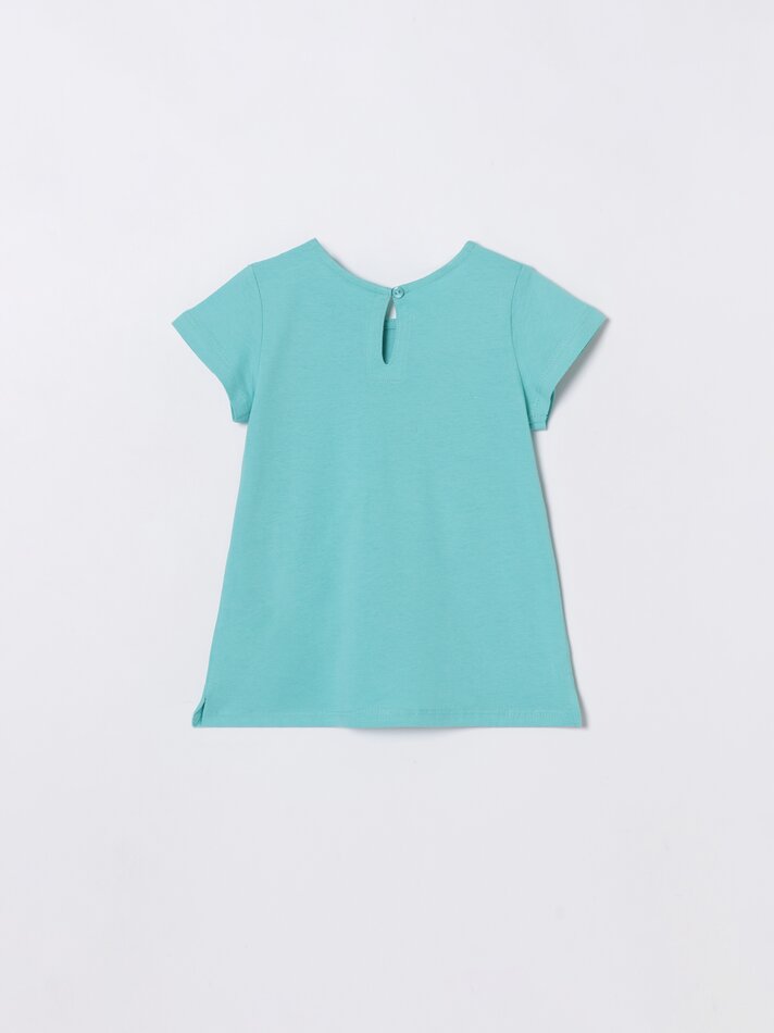 Pacote com 4 camisetas lisas de manga curta - Roxo Claro