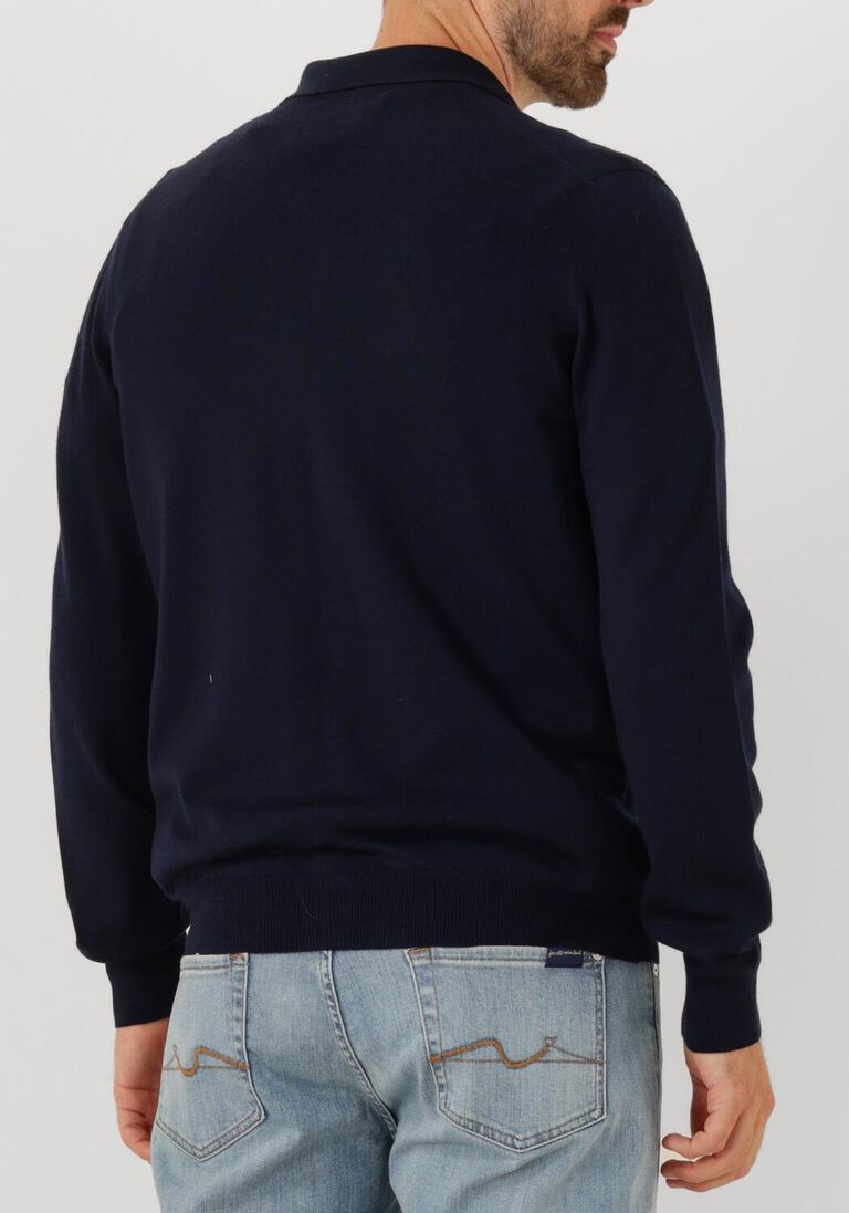 donkerblauwe gran sasso vest jacket zip