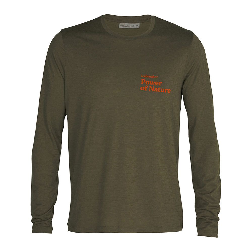Icebreaker TECH LITE II MERINO - Tee-shirt Homme loden