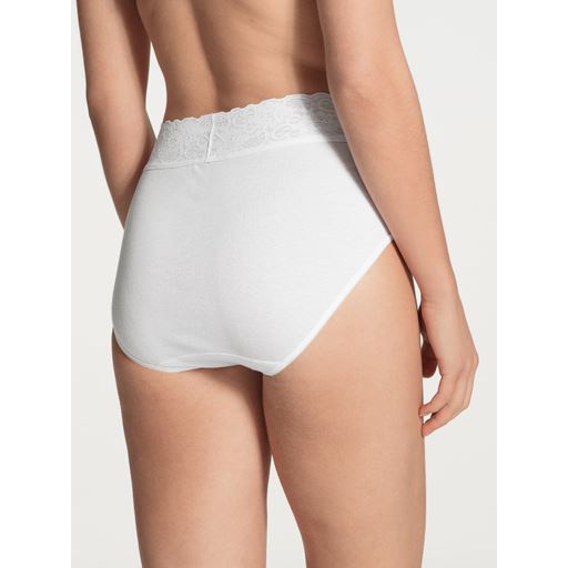 Calida Iconics Midi Brief, White, M