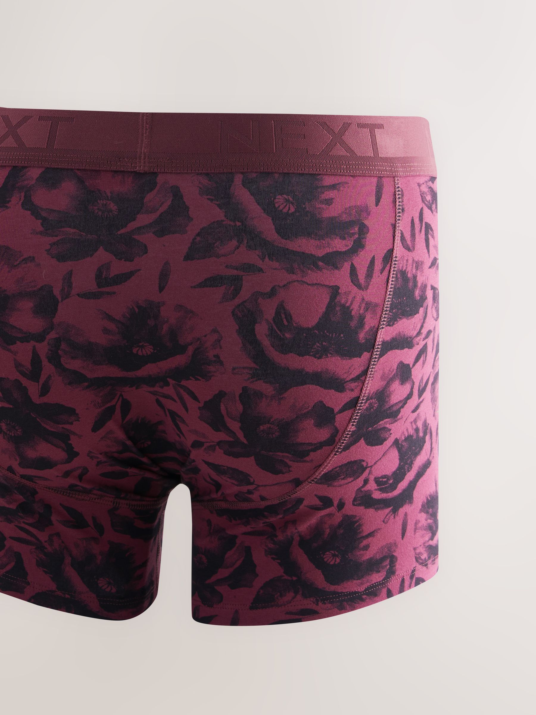 Groen/rood/blauw bloemen - Verpakking van 4 - Boxershorts