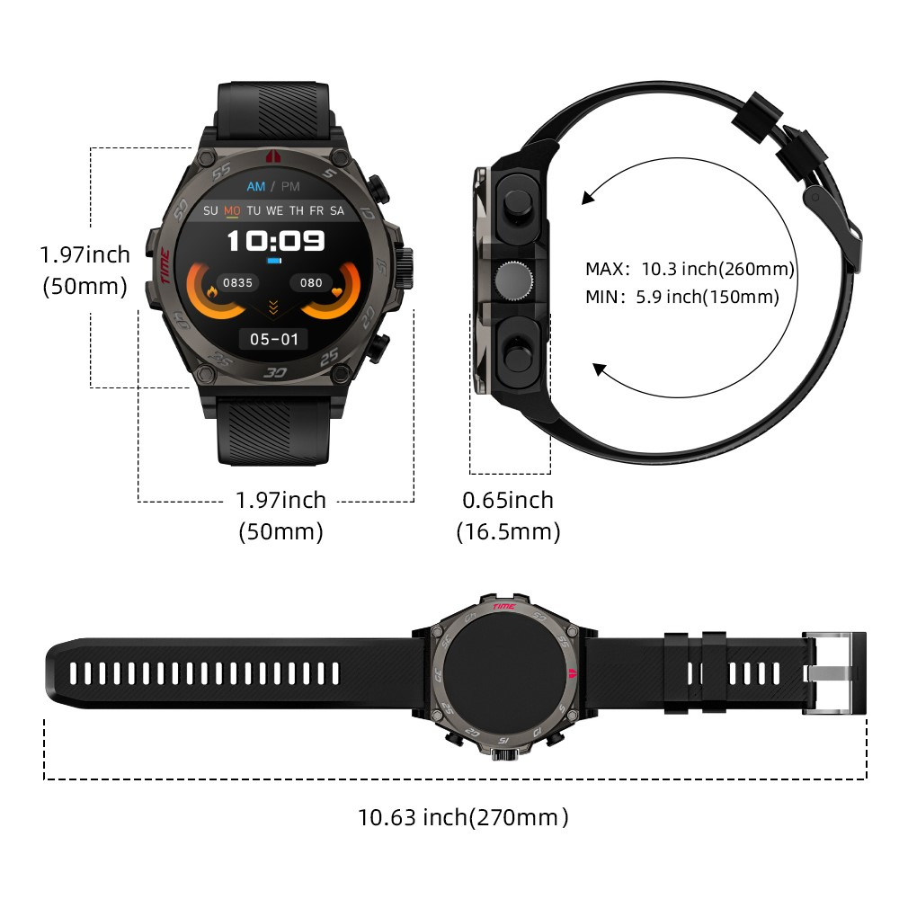 Fitness Tracker Smart Watch 1.53