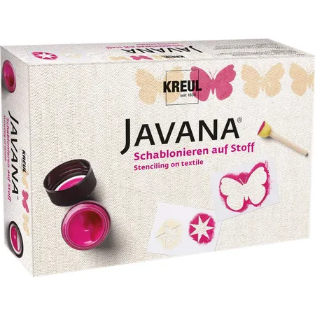 KREUL Javana Schablonieren auf Stoff Set