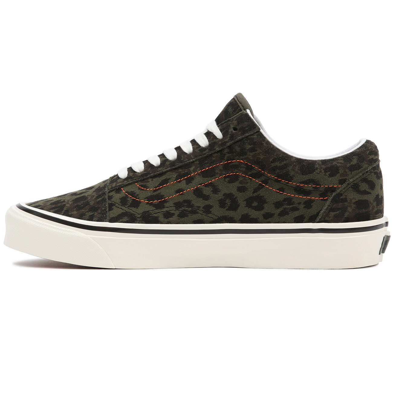 Vans Sneakers en Velours de Cuir Old Skool 36 DX kaki