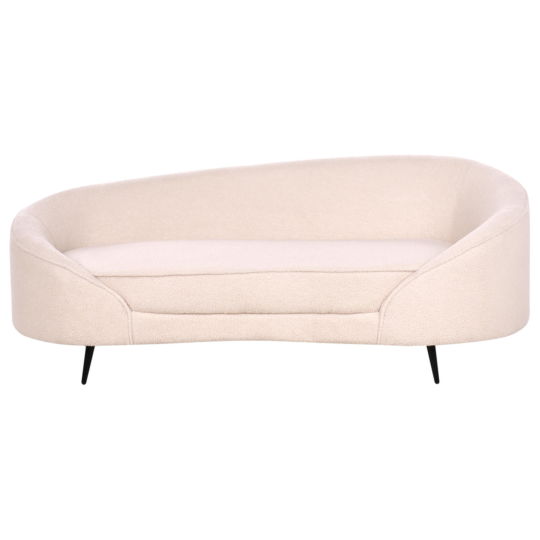 Beliani - SAVAR - Tweezitsbank - Lichtbeige - Bouclé