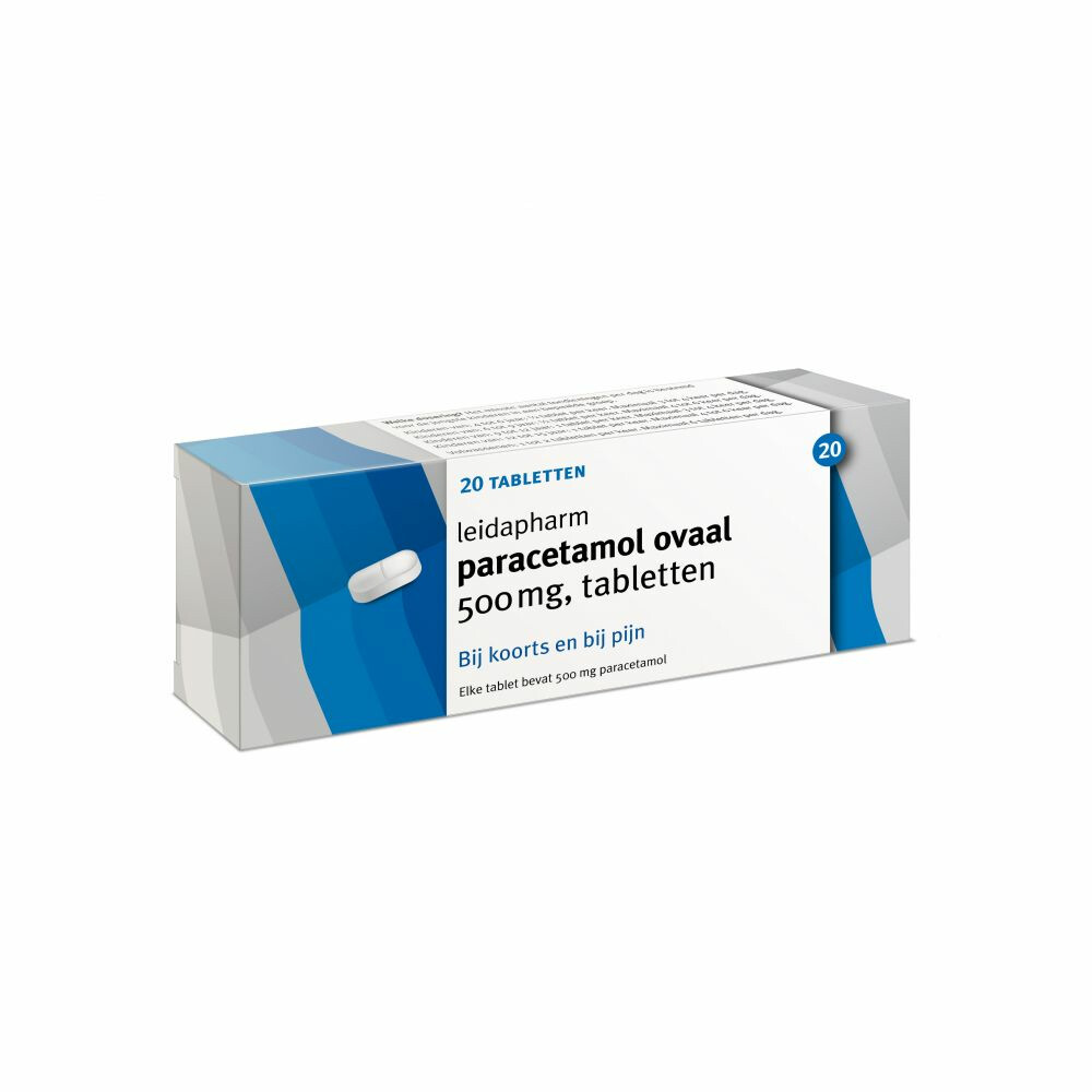 Leidapharm Paracetamol 500 mg Ovaal20 tabletten