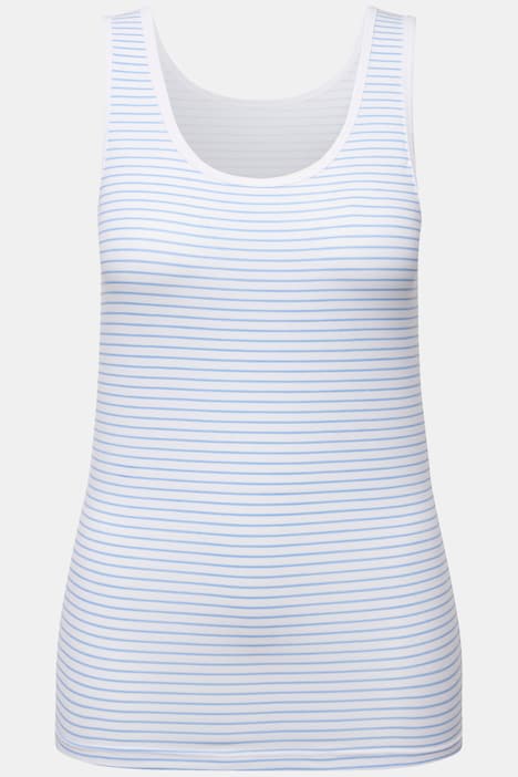 Tanktops, 2er-Pack, Ringel/ Kreise, Rundhals, ärmellos