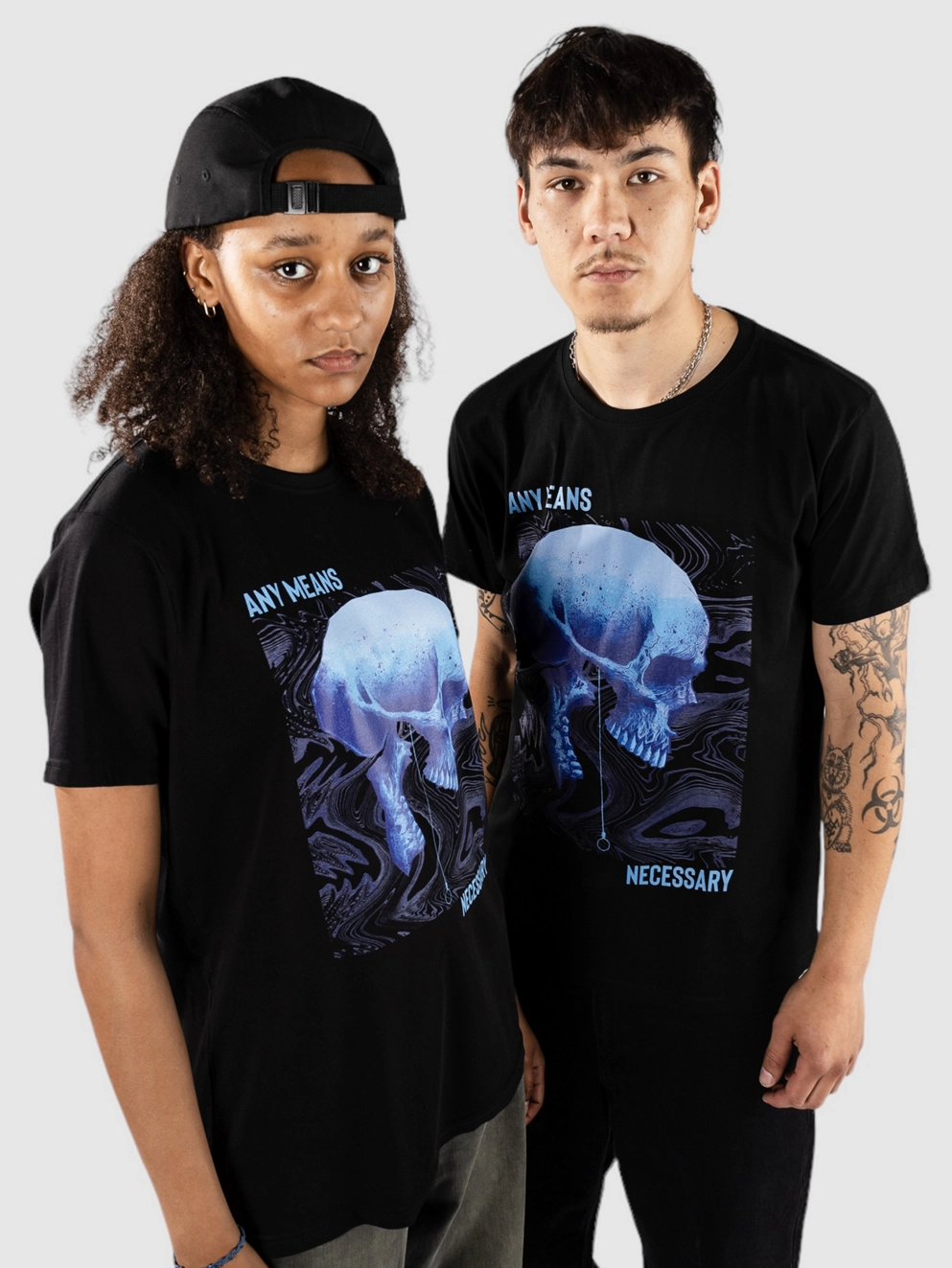 Any Means Necessary Looming Death T-Shirt black