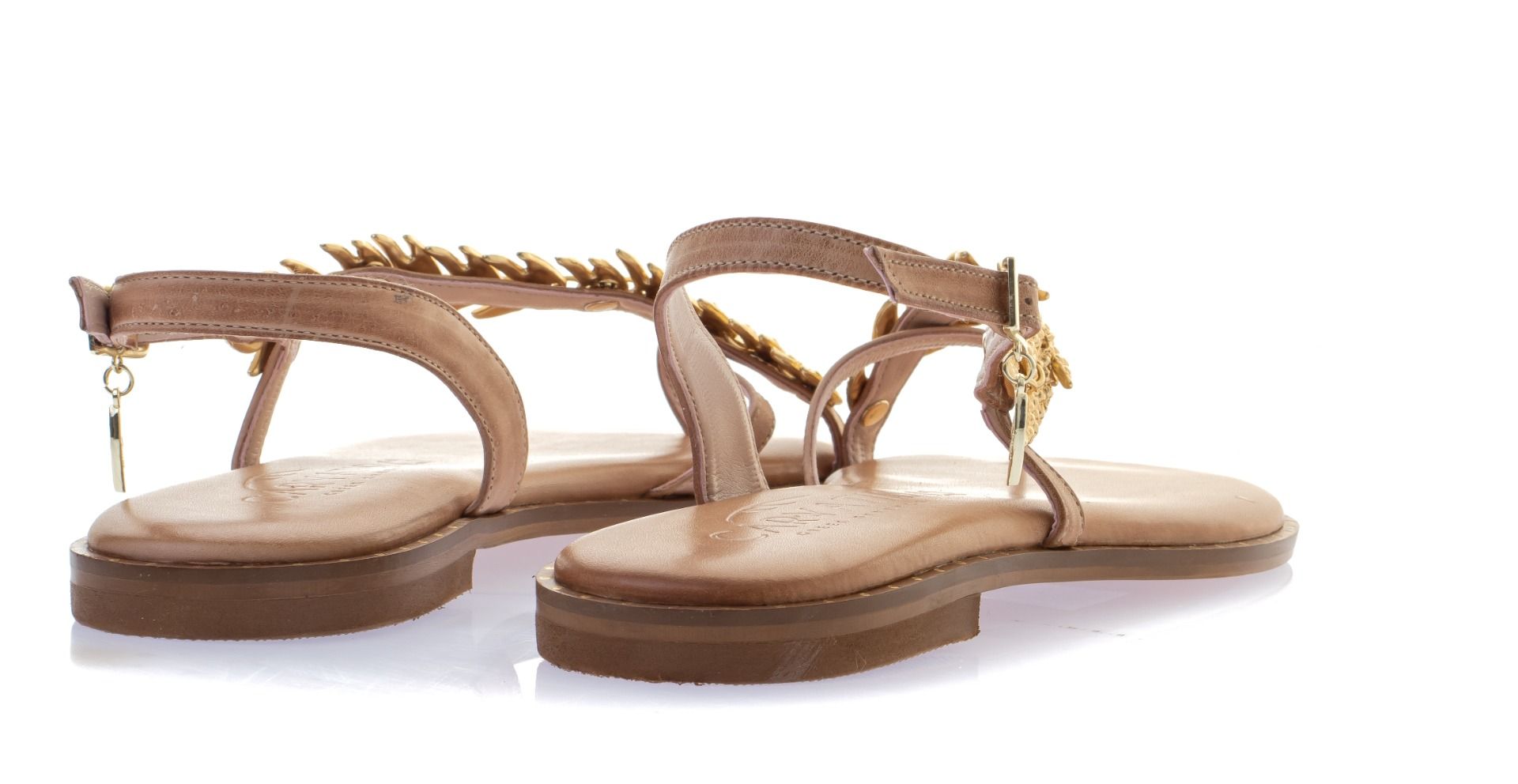 Caryatis Leather Sandals