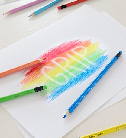 Faber-Castell Farveblyanter m. Viskel?der - Grip - 10 stk - Mult