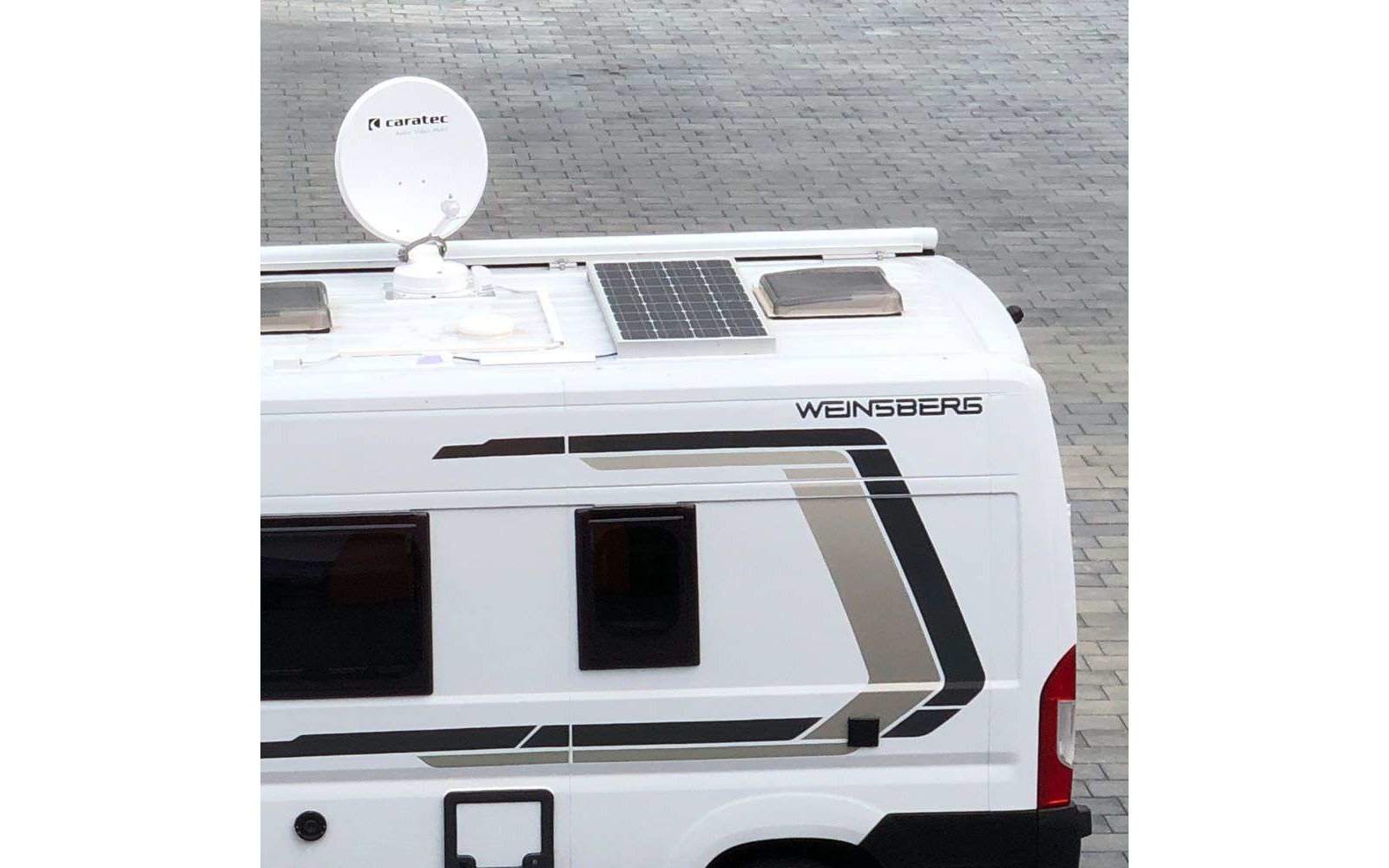 Caratec Sat Antenne CASAT500D Satelliten Anlage mit 50 cm Spiegel