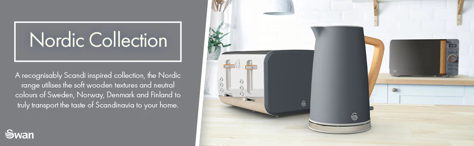 Micro-ondes Digital 20L Design Moderne Nordic 800 Gris SM22036GRYNEU