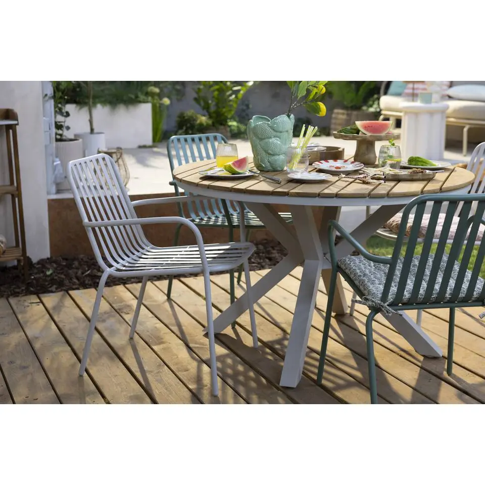 Stapelstoel Vence - metaal/zand - 82x55x62 cm