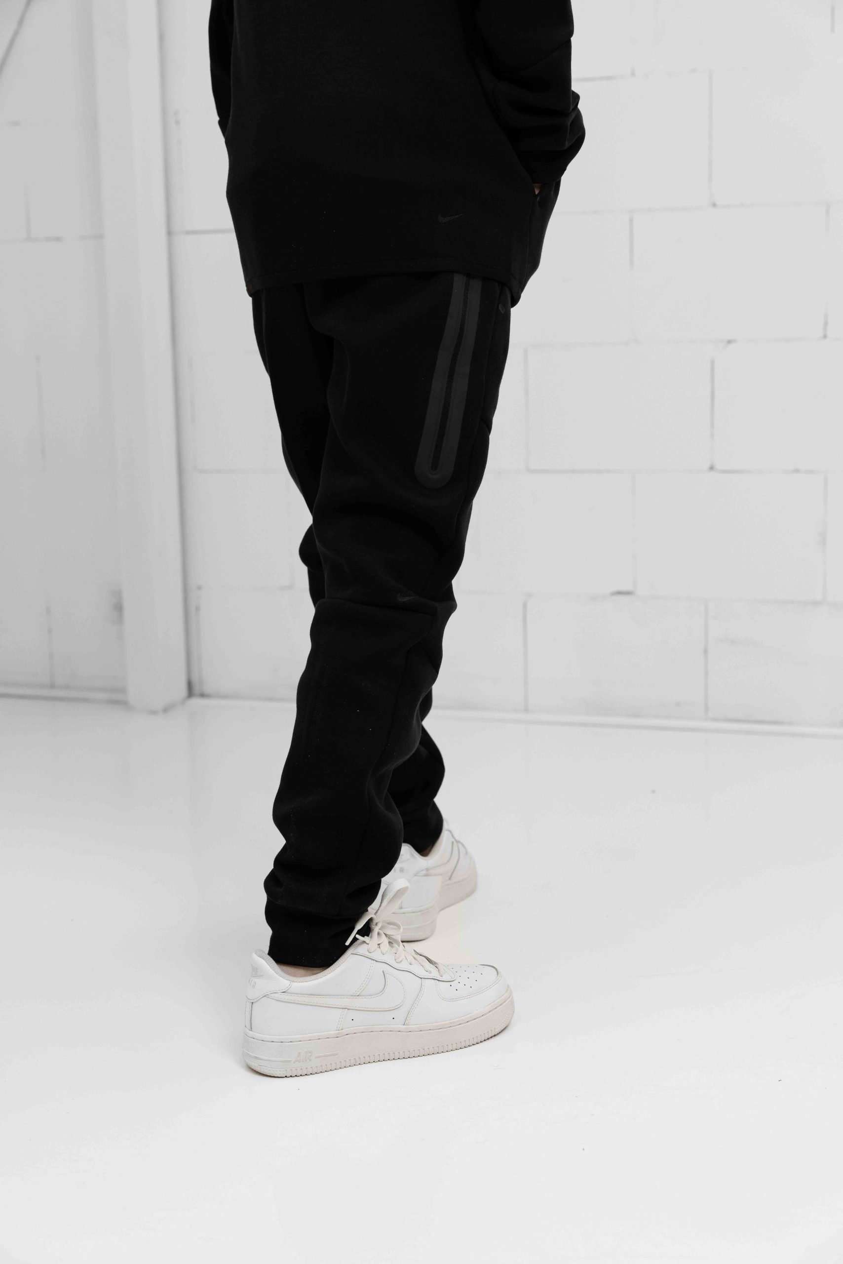 Nike Tech Fleece Trainingspak Kids Zwart