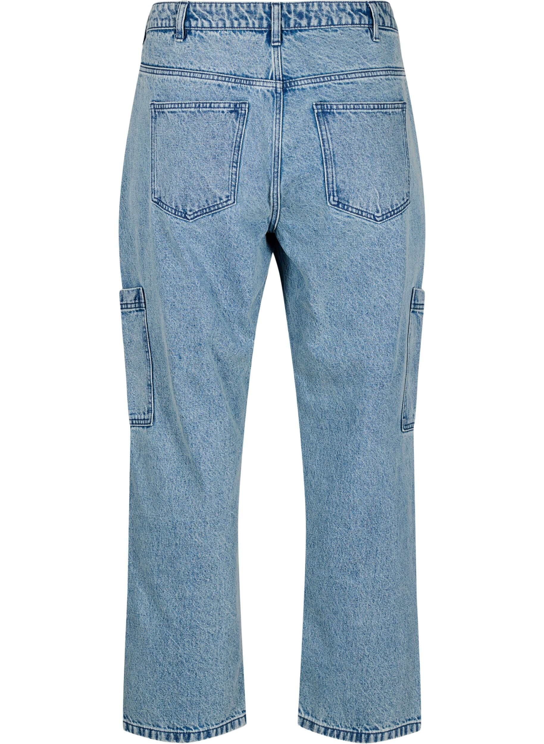 Cargojeans med høj talje