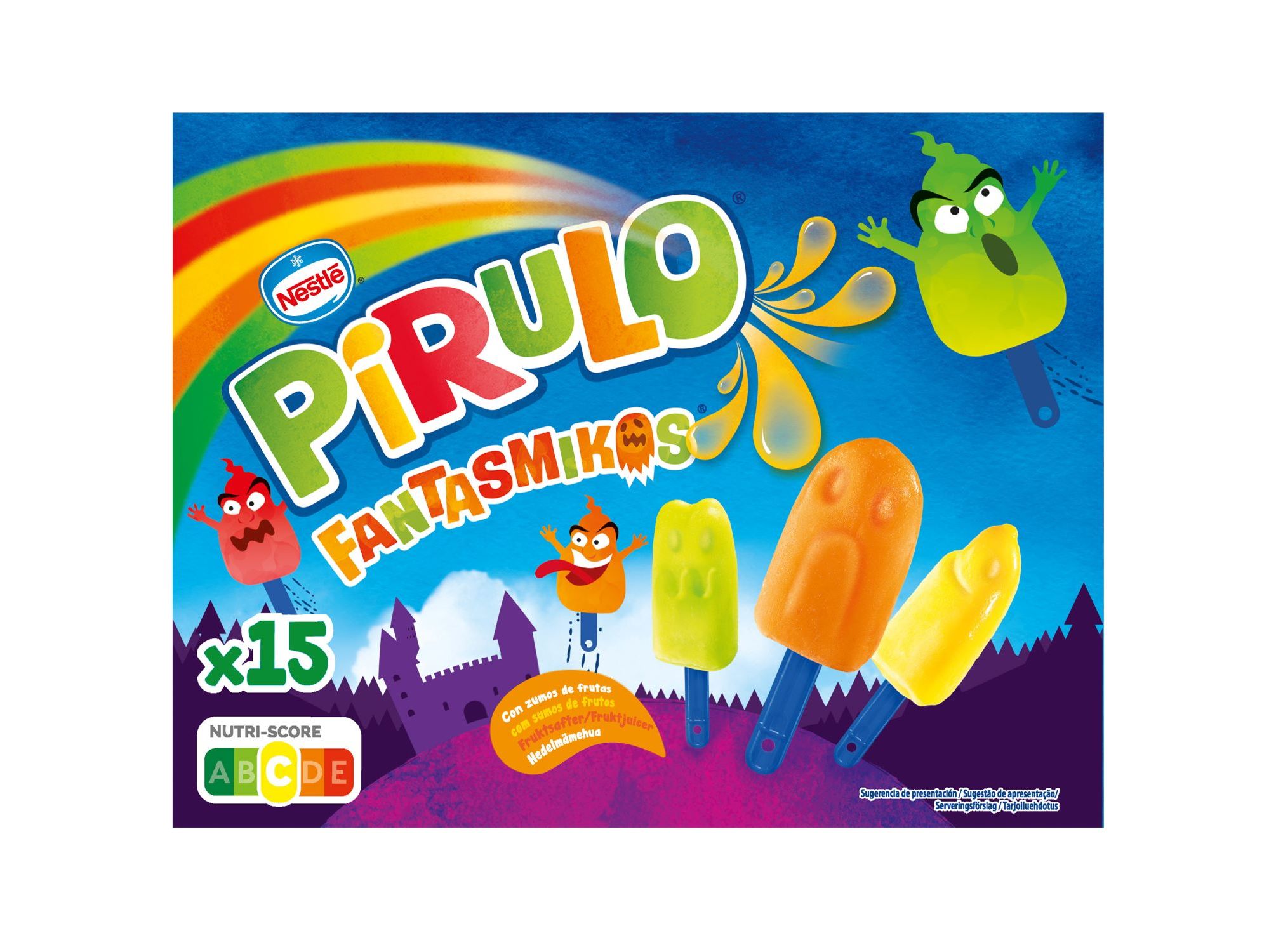 GELADO NESTLÉ PIRULO FANTASMIKOS 15X15ML