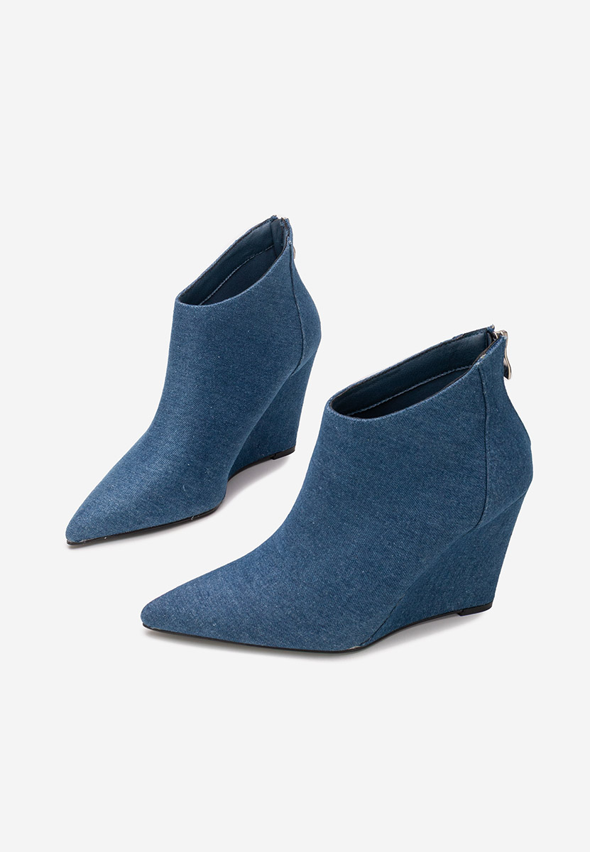 Bottines compensées denim Shenna V4