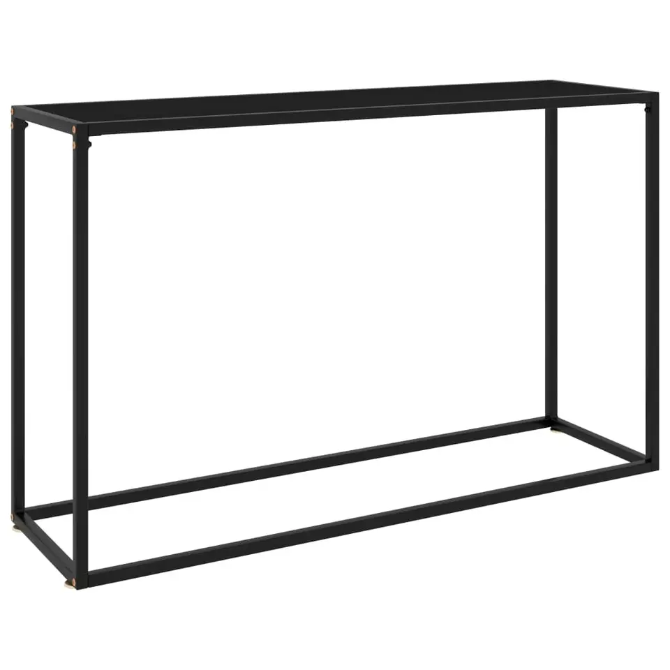 vidaXL - Wandtafel - Zwart - Glas - 120 x 35 x 75 cm