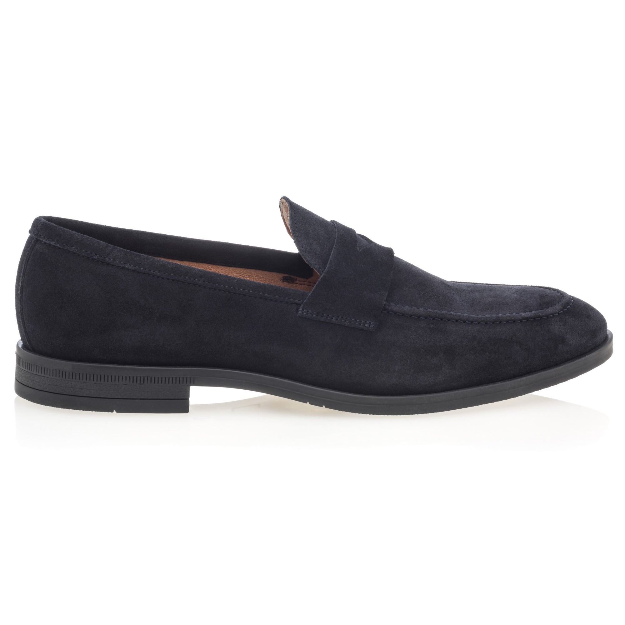 Mocassins Homme en cuir bleu marine