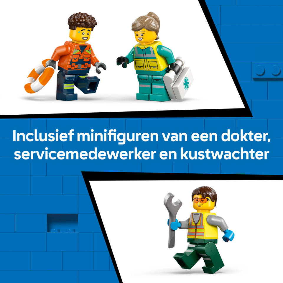 LEGO City vliegtuig, servicewagen en hovercraft remix 60505