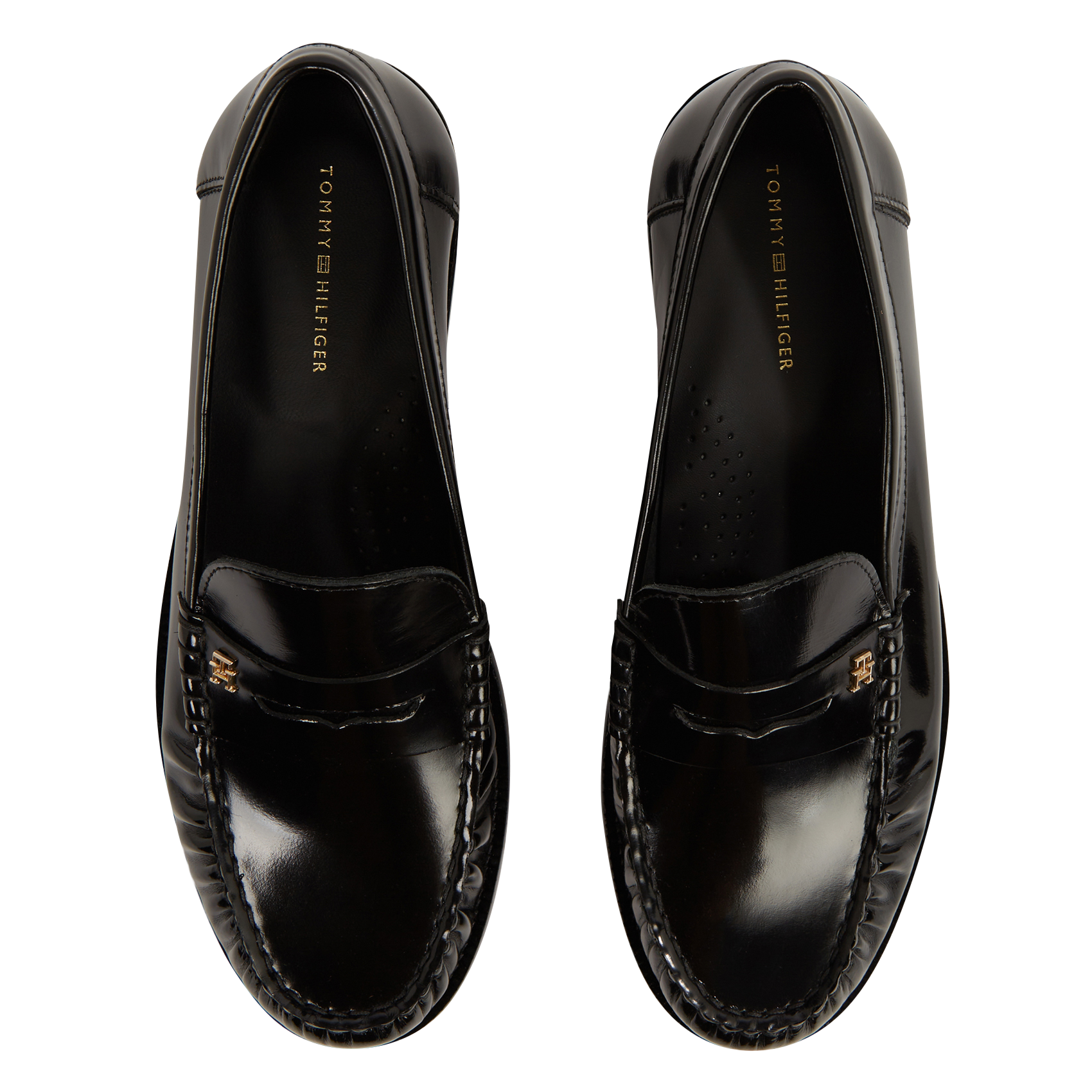 Mocassins en cuir vernis | Noir