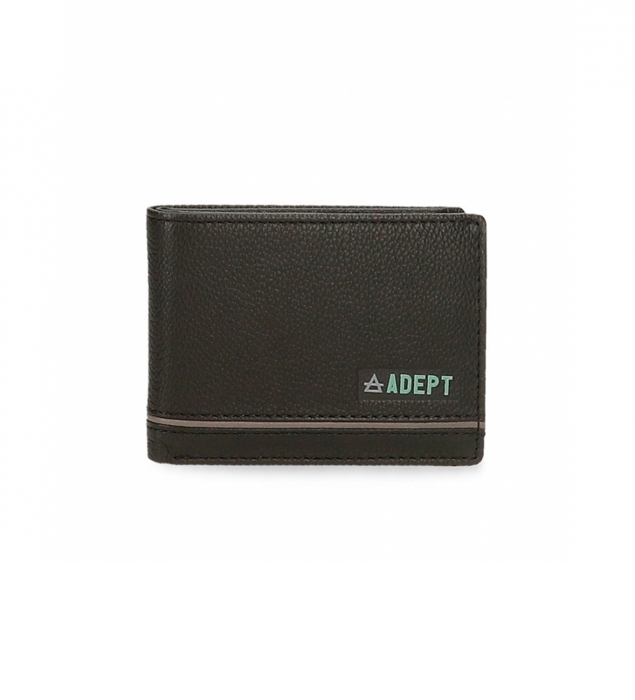 Bolsa Joumma Cartera Adept Kurt Preto - 11 x 8 x 1 cm