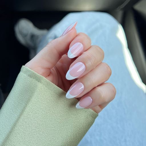 DUFFBEAUTY Classic French Kunstige Negle