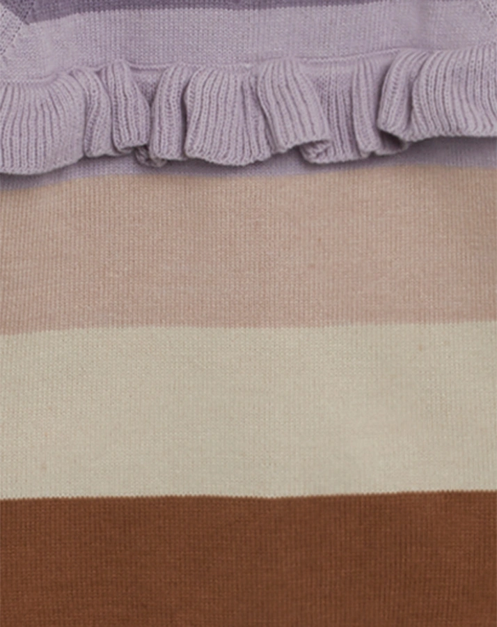 Strick-Pullover PAWI gestreift in lavender