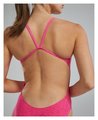 Maillot de Bain Tyr Durafast Elite Cutoutfit Lapped Rose Femme