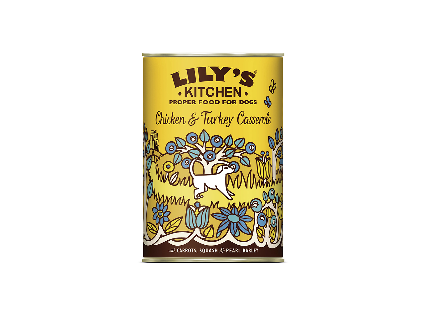 COMIDA HÚMIDA PARA CÃO LILY'S KITCHEN FRANGO E PERU 400G