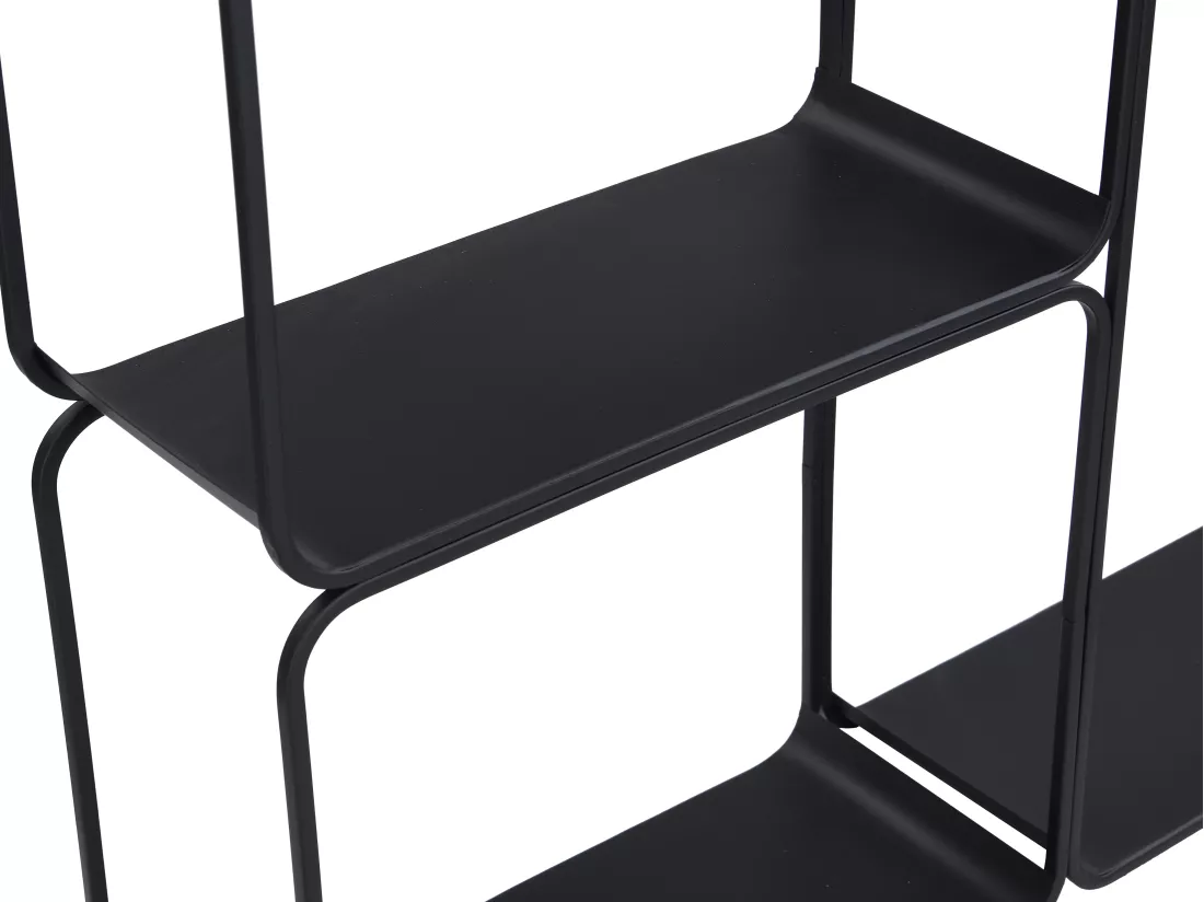 Etagère - 5 tablettes - Métal - Noir - ASUNTA