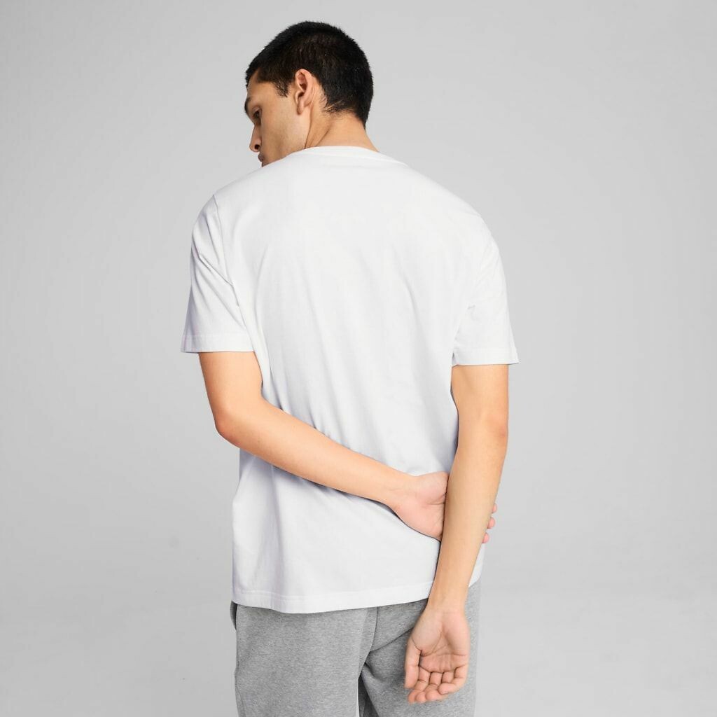 PUMA<br>Camiseta de manga curta, Essentiel, logo pequeno