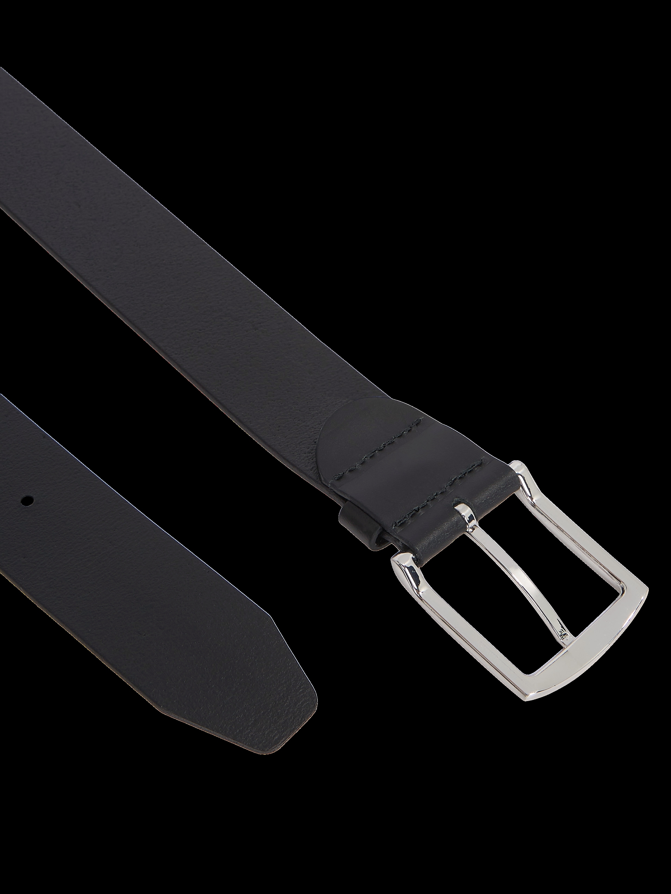 Tommy Hilfiger Ledergürtel »New Denton 4 cm breit«, NEW DENTON BELT mit Flag-Logoschlaufe