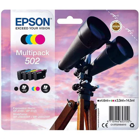 Epson Original Tintenpatrone Multipack 502, 4-colours