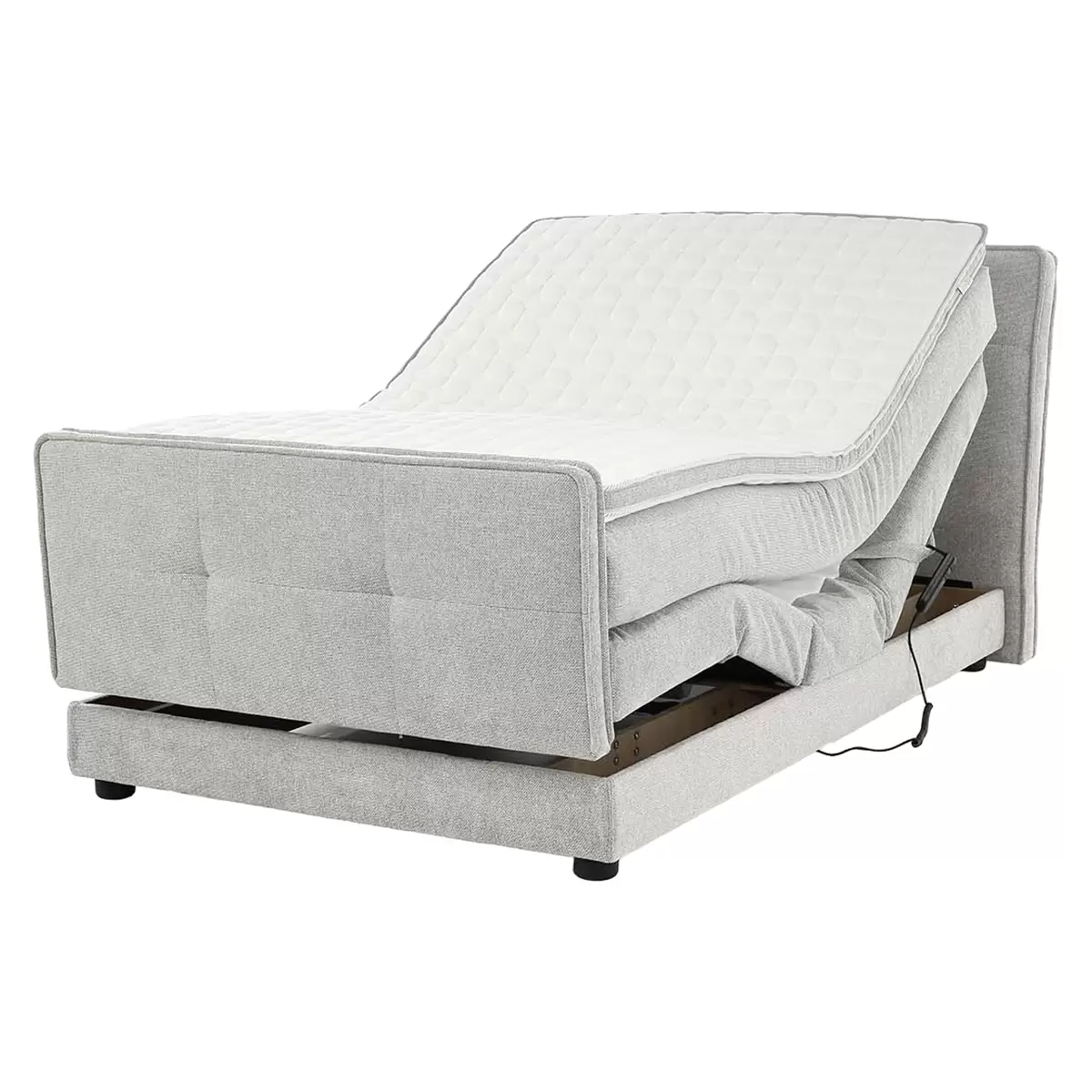 Boxspringbett Paulo 120x200 Hellgrau