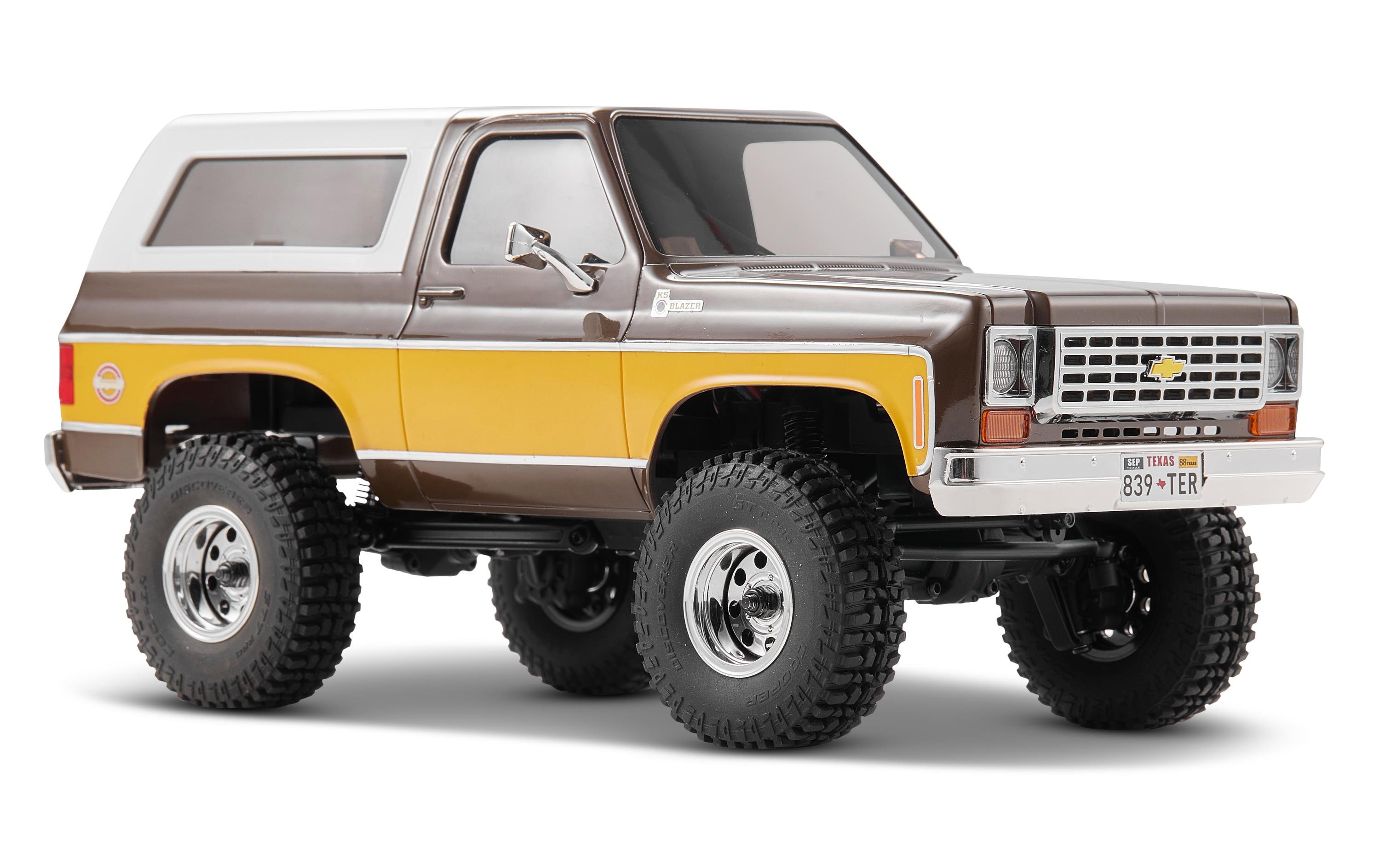 Scale Crawler Chervolet K5 Blazer, Braun, RTR, 1:24<br>FCX24 Mini Rock Crawler mit detaillierter Chevy Blazer Karosserie und 2-Gang Getriebe