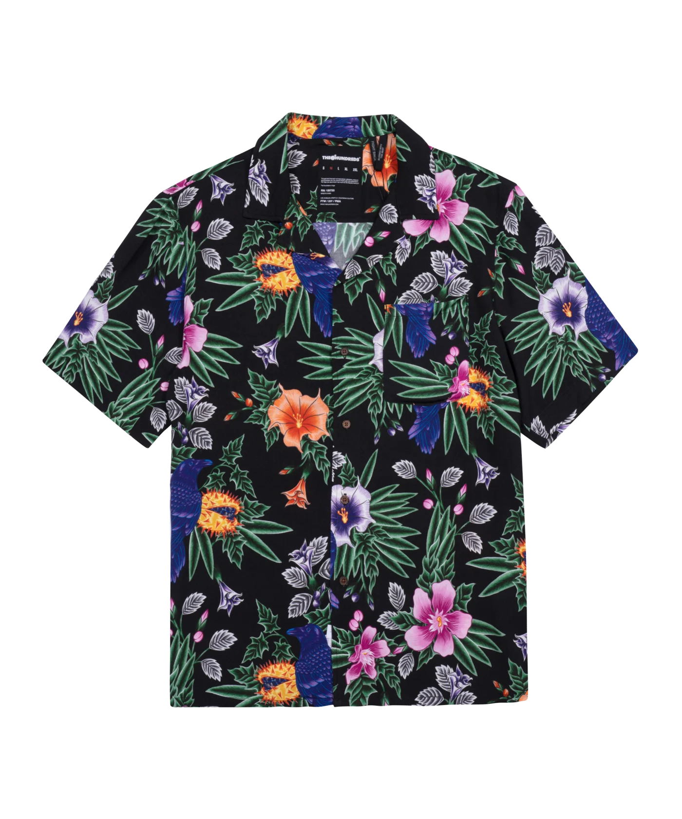 The Hundreds Raven Woven Hemd Schwarz