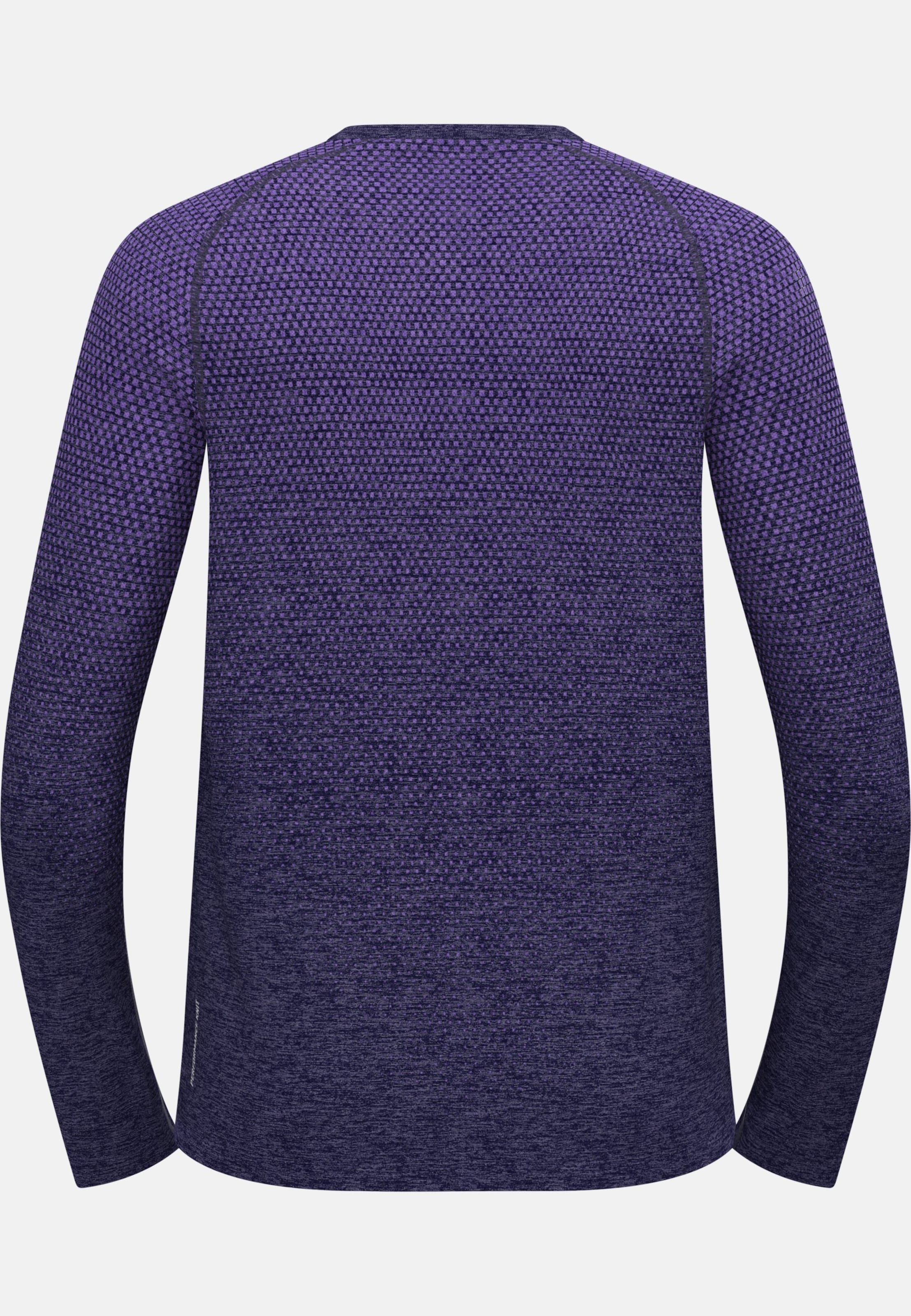 Essentials Seamless Langarm-Laufshirt in eclipse melange