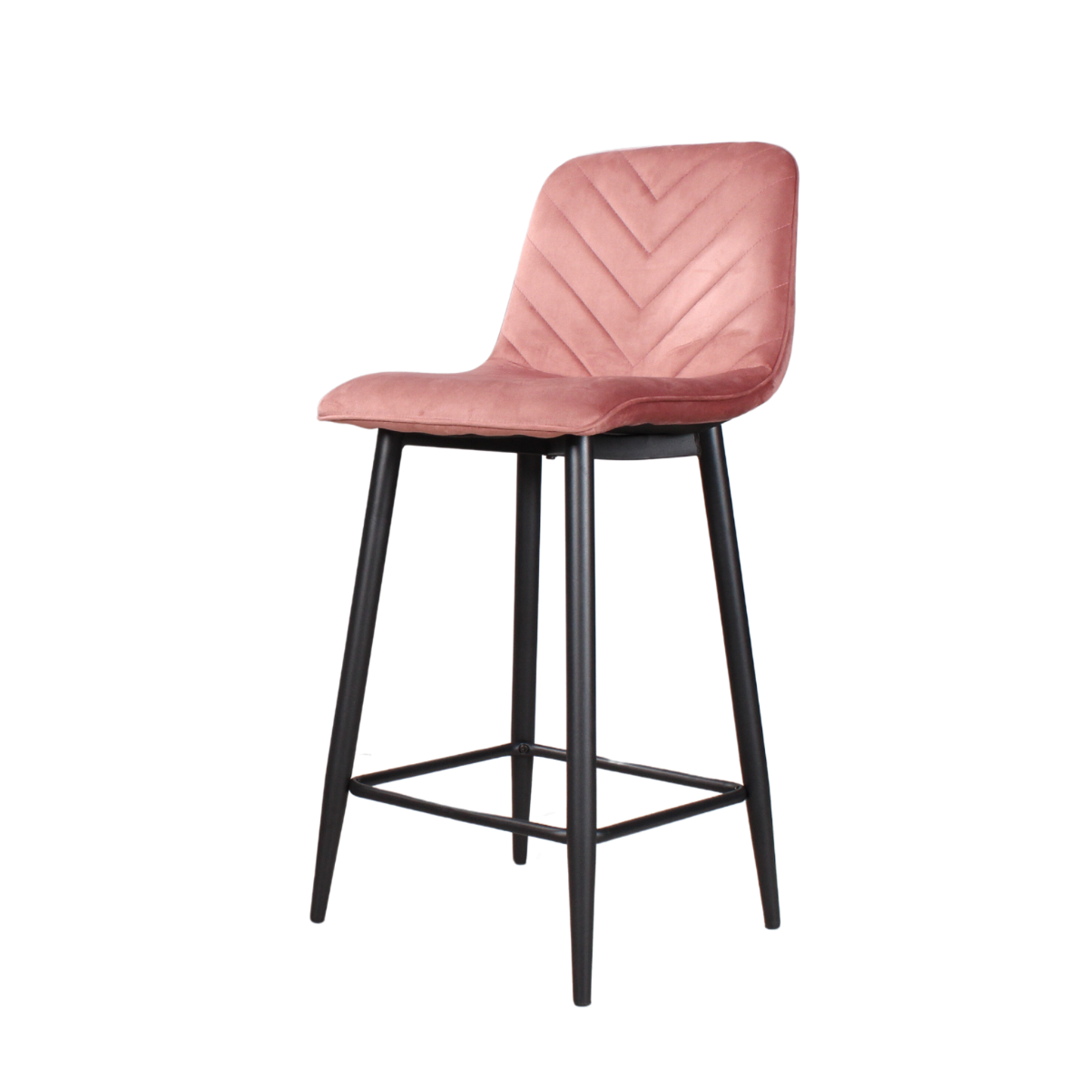 DS4U - Gaby barkruk velvet 65 cm 2.0 - roze