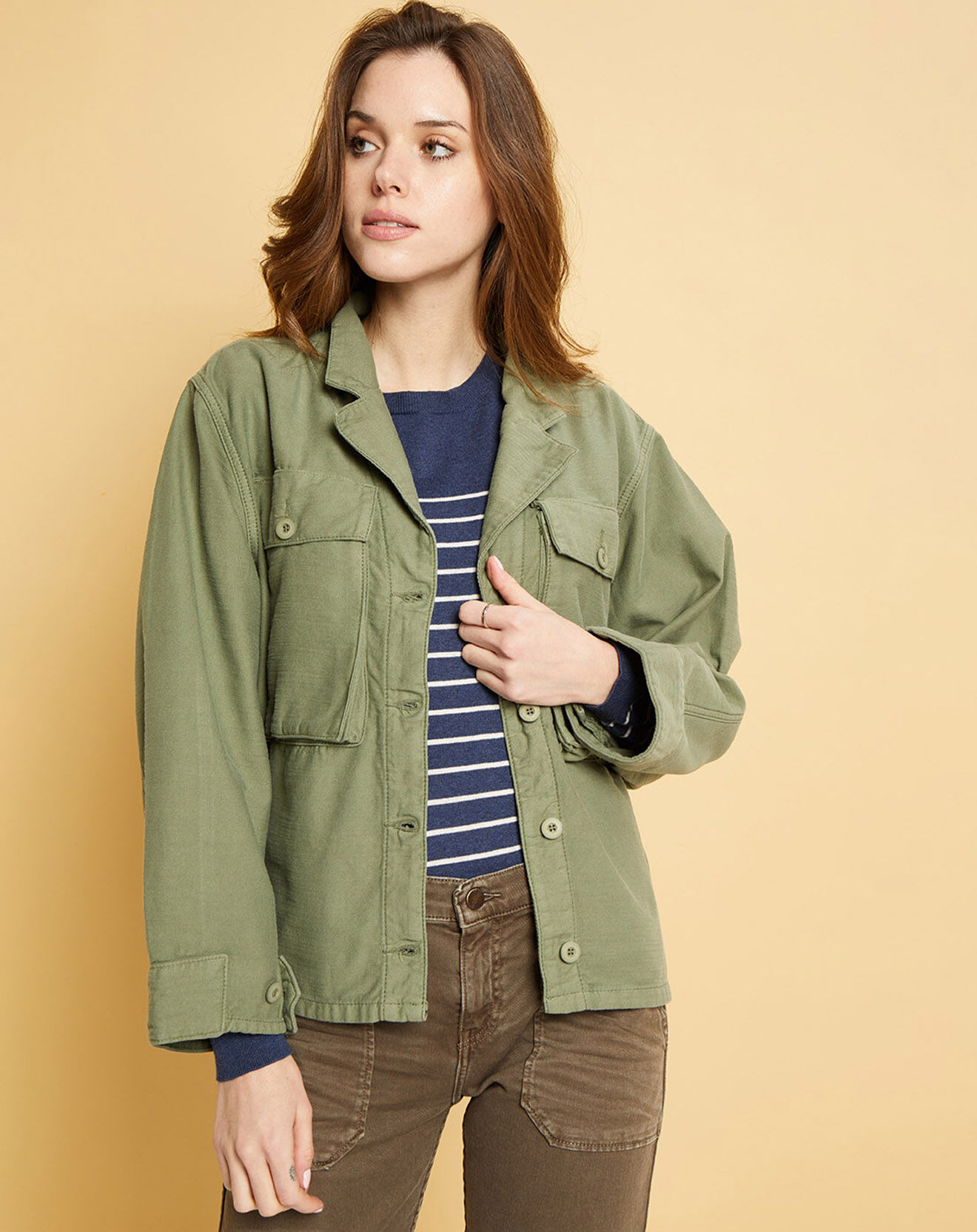 Acquaverde Veste Gabardine Ashley kaki clair