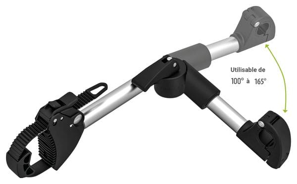 Eufab -  Fixe-cadre À Strap Inclinable Amovible Ø 25   30 Mm Et Antivol 40 Cm - Porte-vélos Eufab