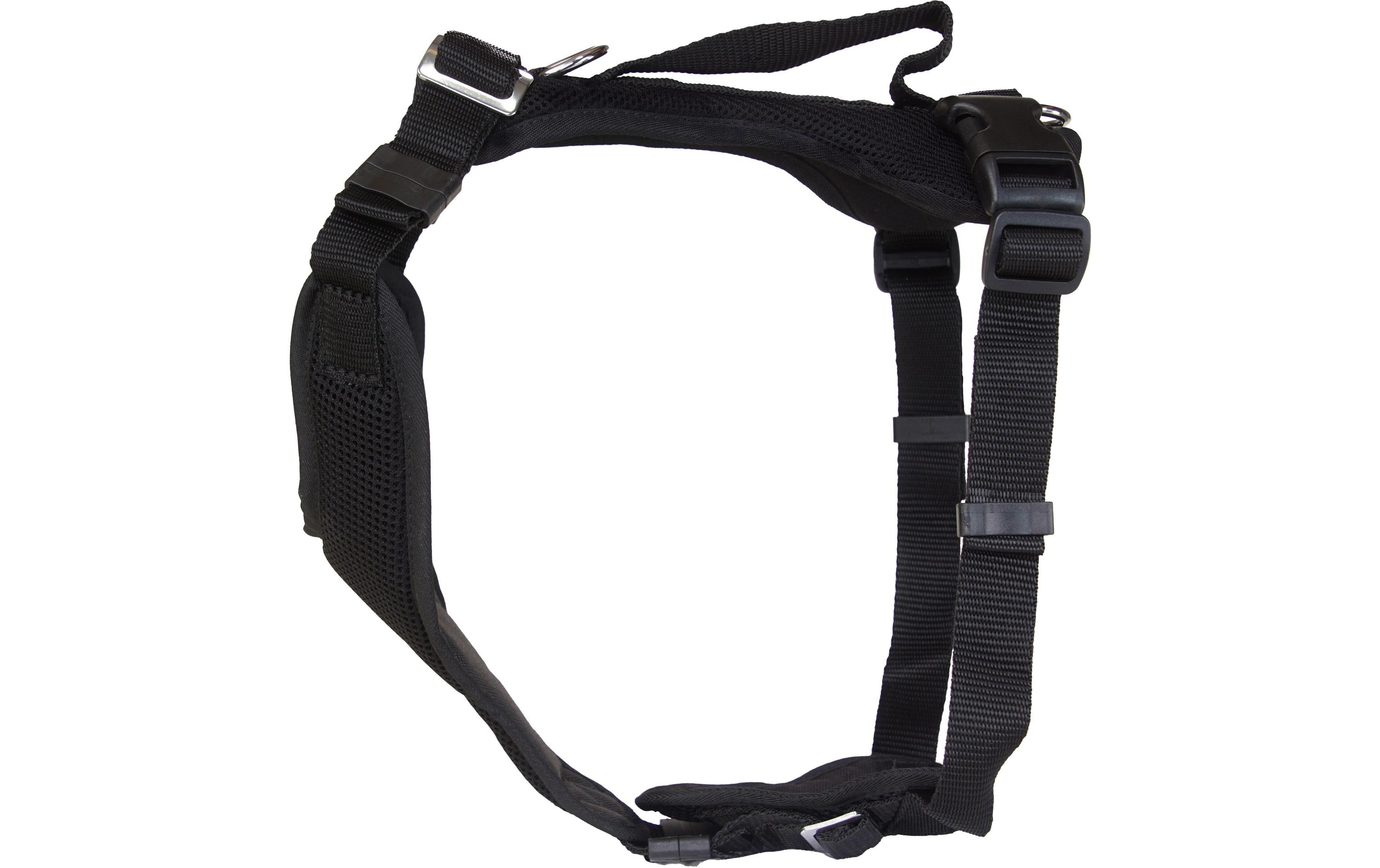 Welpengeschirr Popp-it, SchwarzVerstellbares Hundegeschirr für eine optimale Druckverteilung (L)