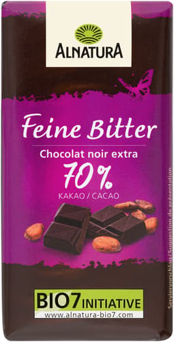 Alnatura BIO feine Bitterschokolade 70% Minitafeln