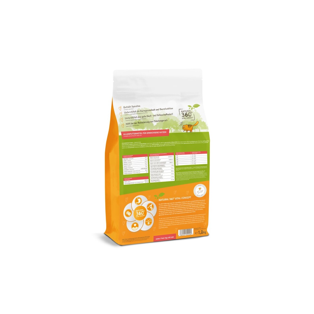 I love my cat Trockenfutter für Katzen mit Insektenprotein - 1,2 kg