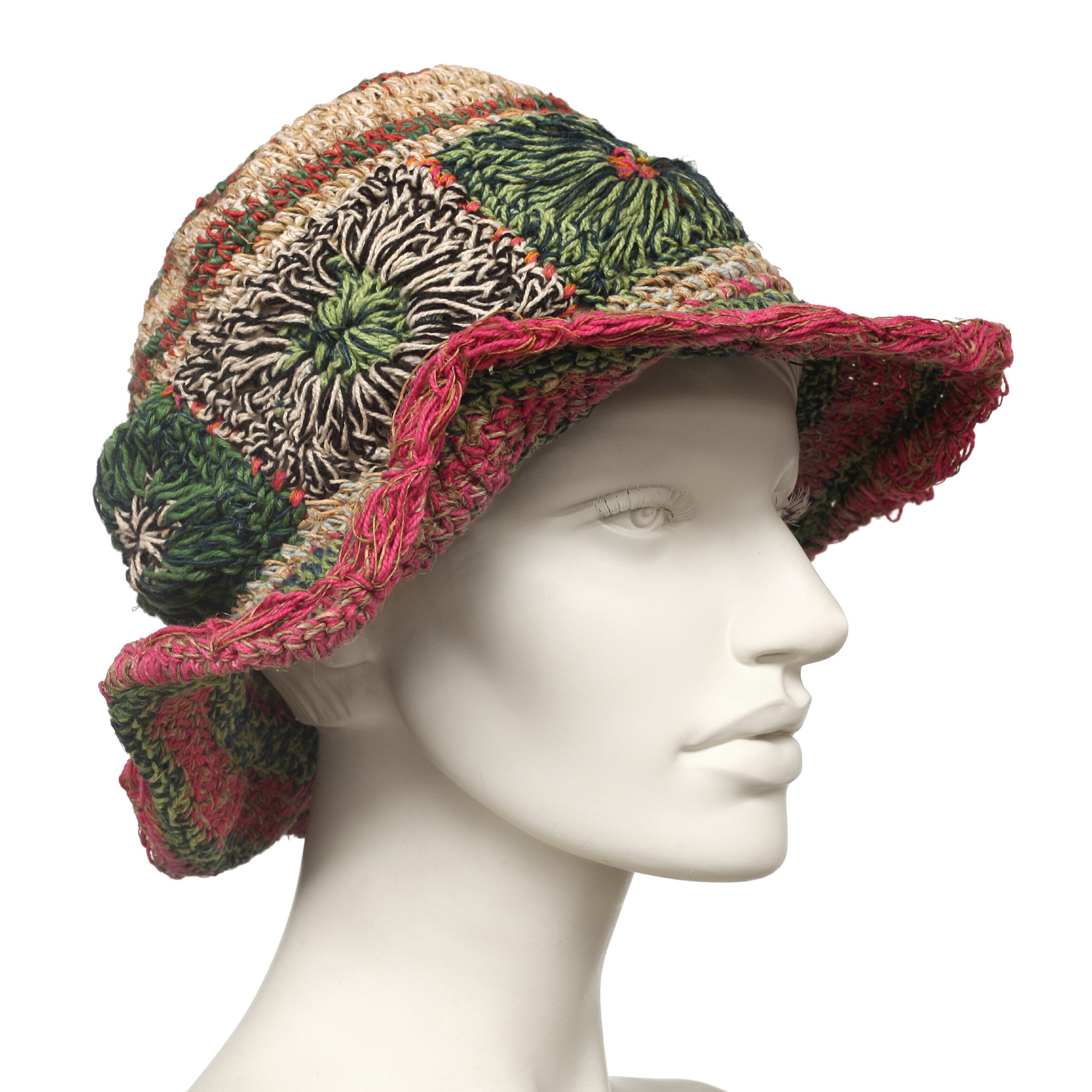 Sommerhut, multicolor, aus Hanf und Baumwolle günstig bestellen
